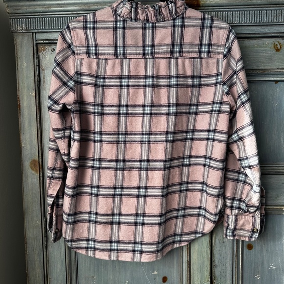 Isabel Marant Etoile Awenty Pink Plaid Flannel Shirt Size 44 - Picture 11 of 11